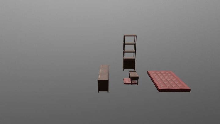 Bedroom (Inspired by Japanese) 3D Model