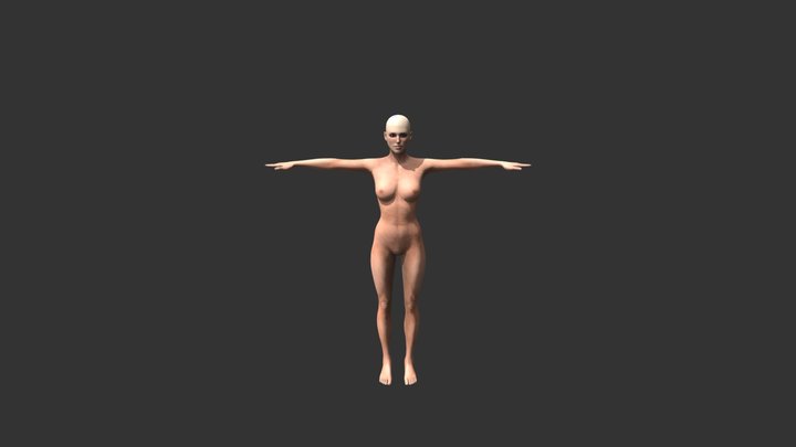 CC-Base Female:Talk 3D Model