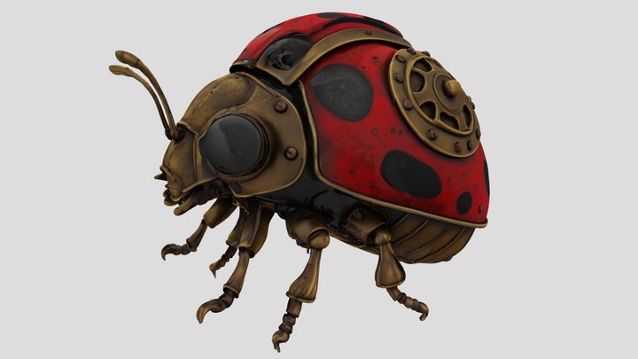 Dotrix the Ladybug - steampunk – Gratis 3D-model STL