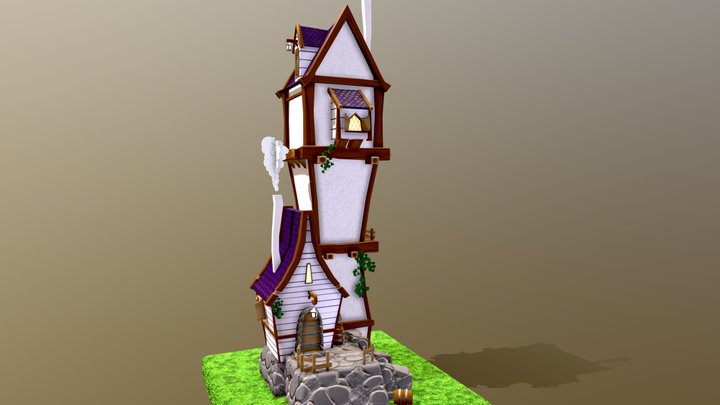 Purple Witch House ✦ 3D Model
