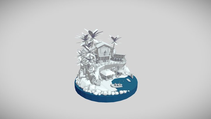 By the Ocean - Updated Diorama 3D Model