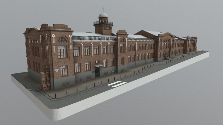 Мореходное училище - Литер А 3D Model