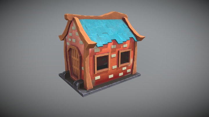 Stylized House 3D Model
