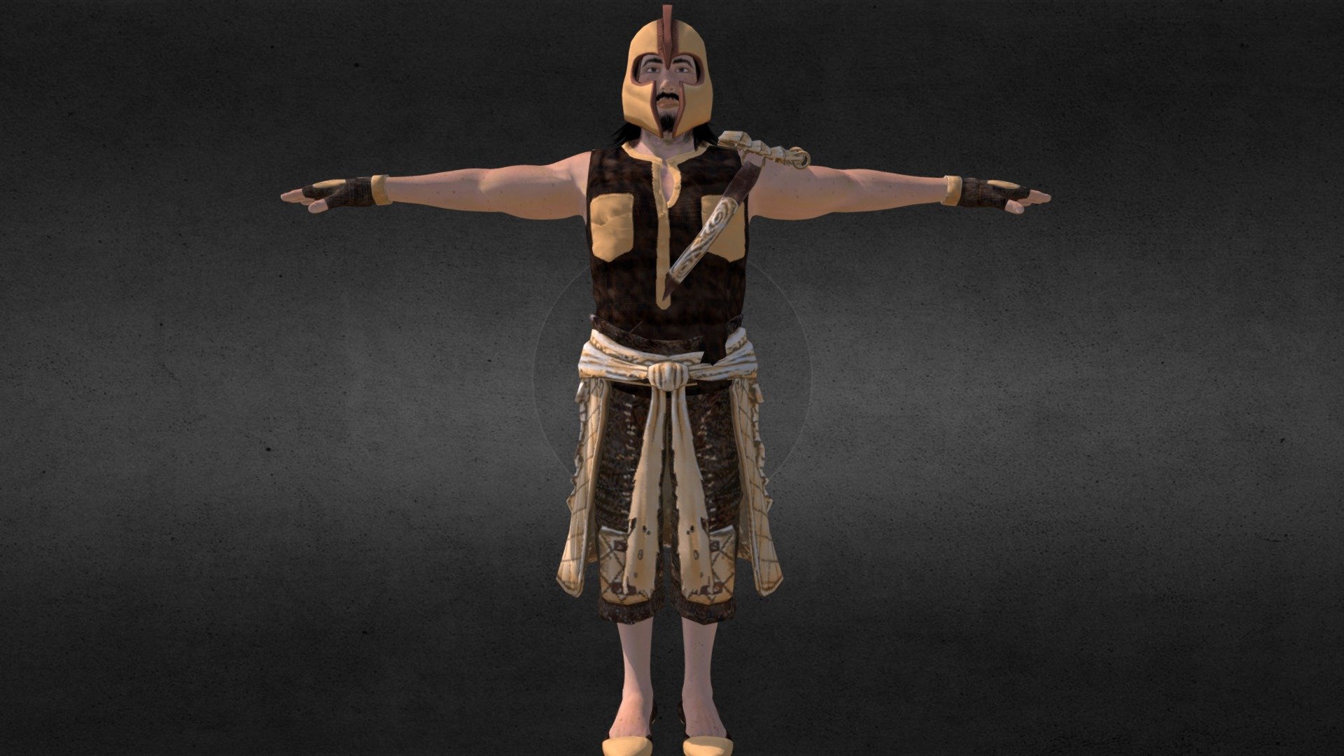 Ancient indian warrior Download Free 3D model by