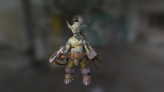 Goblin Gunslinger 3D Model