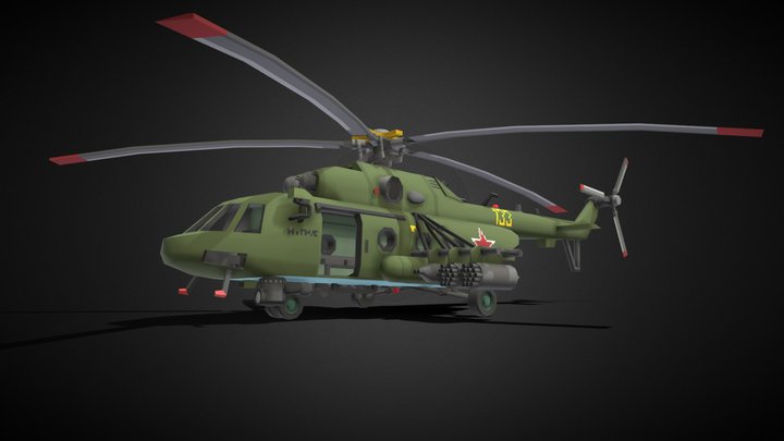 MI-17V5 + Cockpit 3D Model