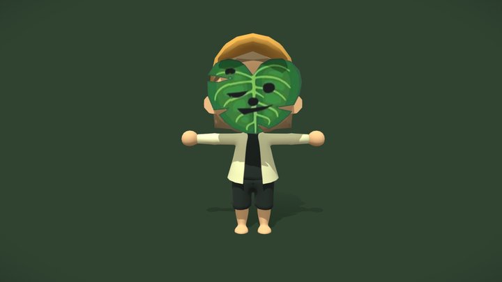 Korok mask character 3D Model