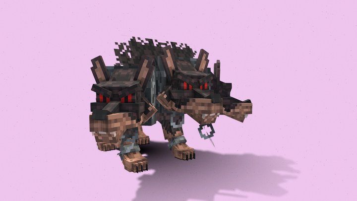 Minecraft Cerberus 3D Model