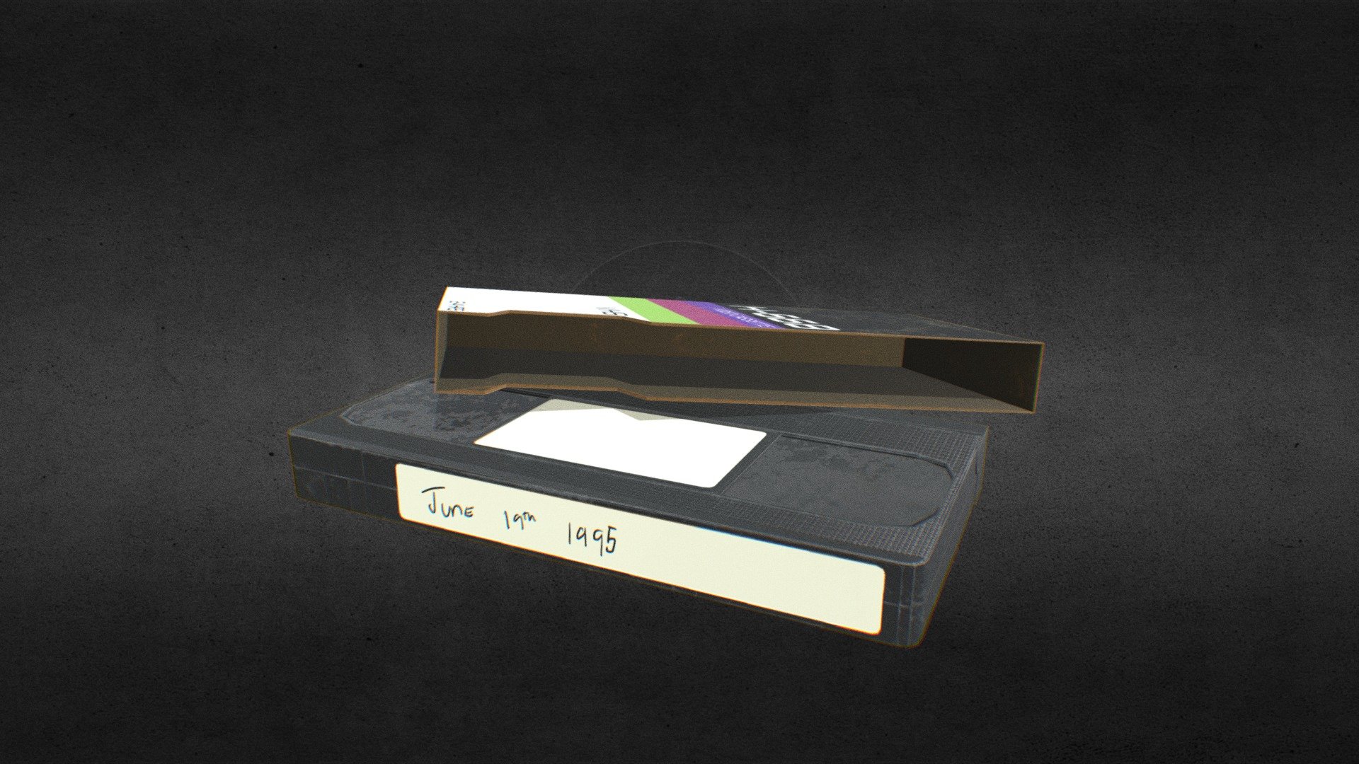 Blank tape (VHS) 3D model by joshuaearleart [dba9456] Sketchfab