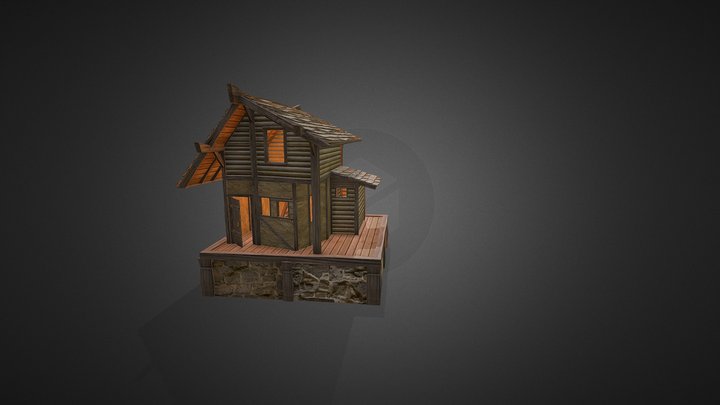 Хижина 3D Model
