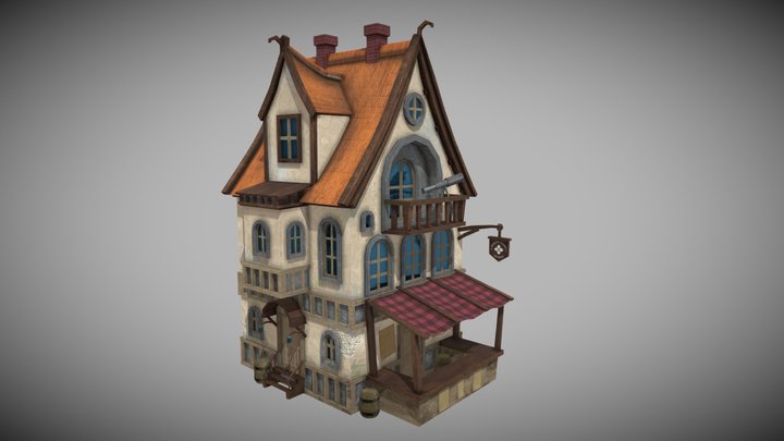 Pirate Cartography House 3D Model