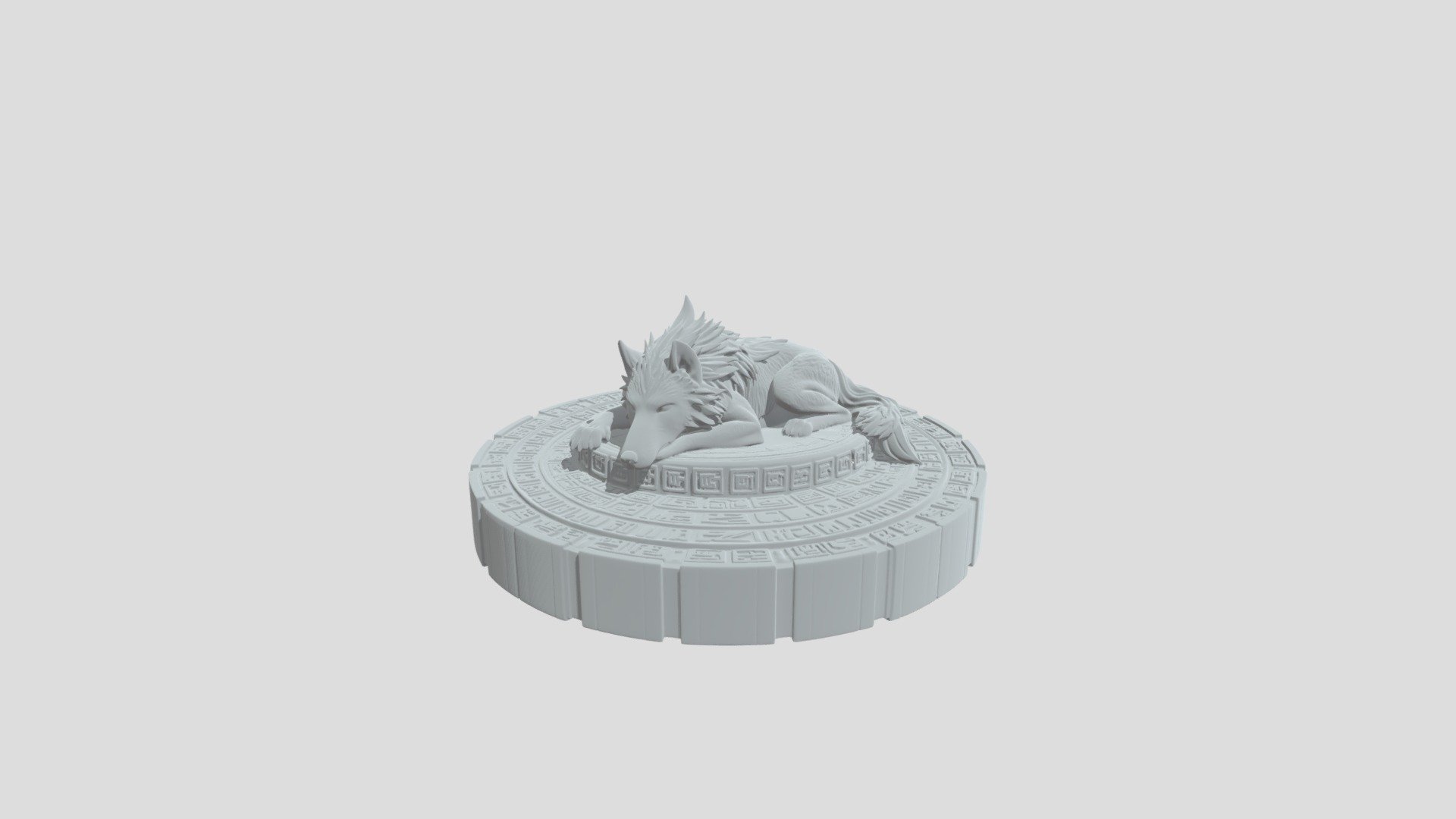 rune wolf laying - 3D model by DeathToke1982 [dbacd3f] - Sketchfab
