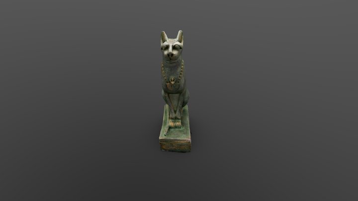 chat égyptien 3D Model