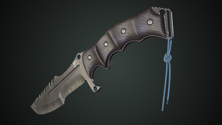 Tactical knife 3D Model