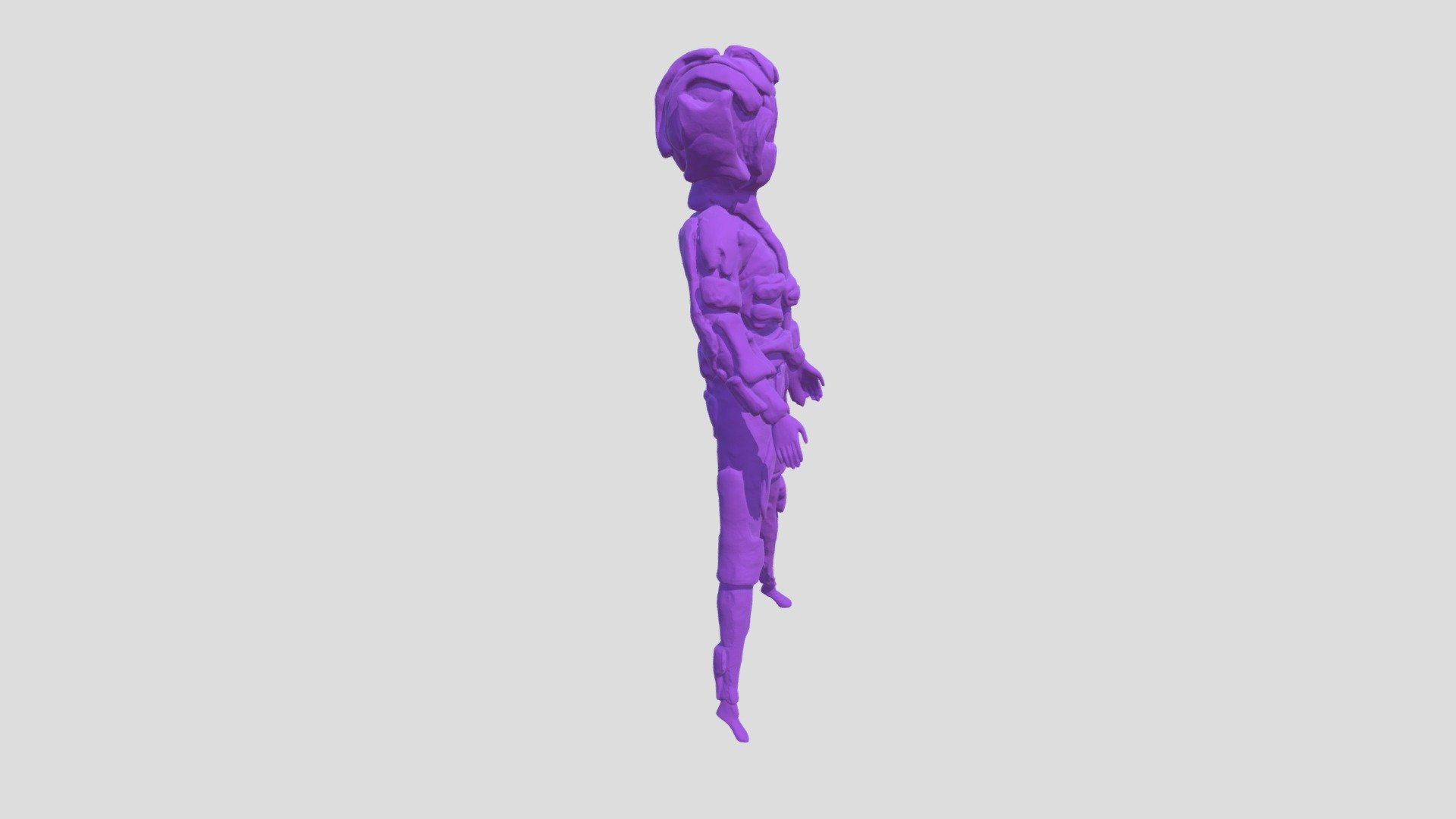 Bear Head Purple — Sketchfab embed 3D viewer