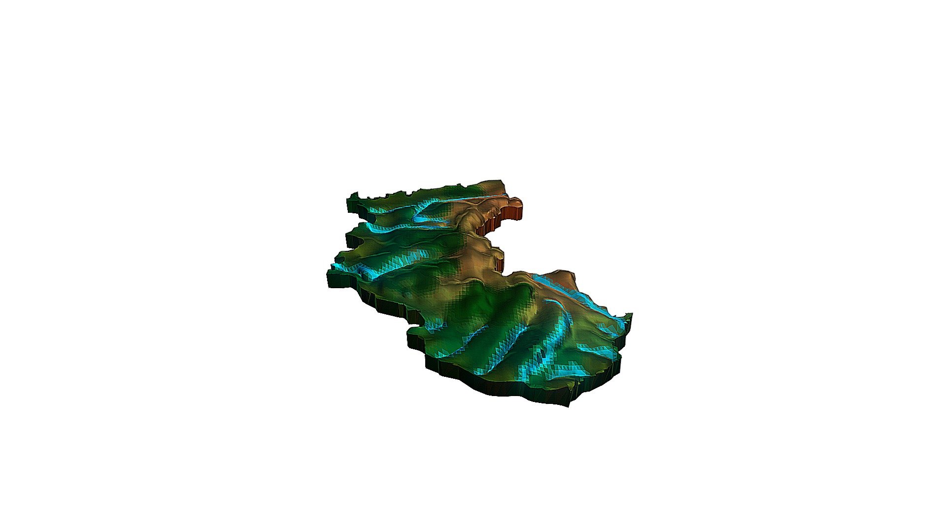 日本国和歌山県立体地図（Japan Wakayama Prefecture 3D map） — Sketchfab embed 3D viewer