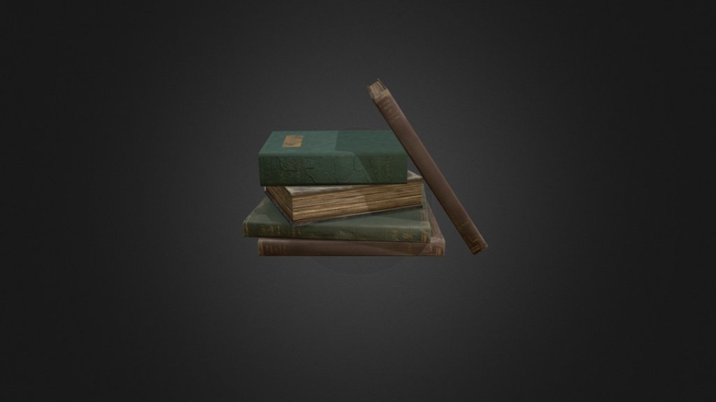 Old books — Sketchfab embed 3D viewer