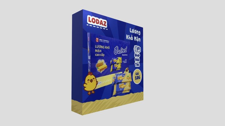 lương khô mặn 3D Model