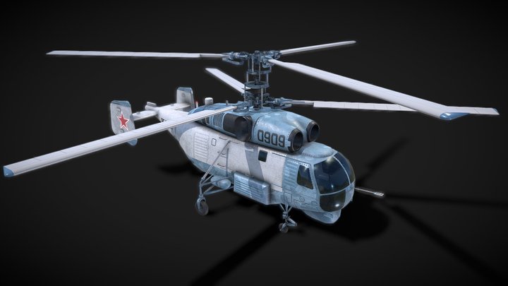 Kamov Ka-27 Helicopter 3D Model