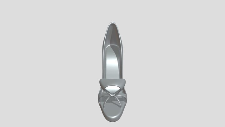 High-heeled shoe illustration 3D Model