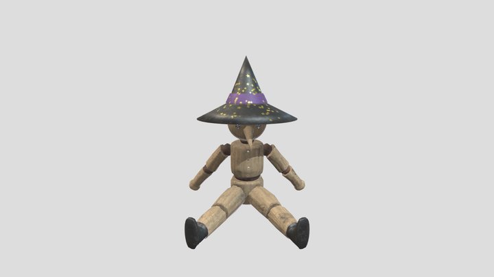 Wooden Doll 3D Model