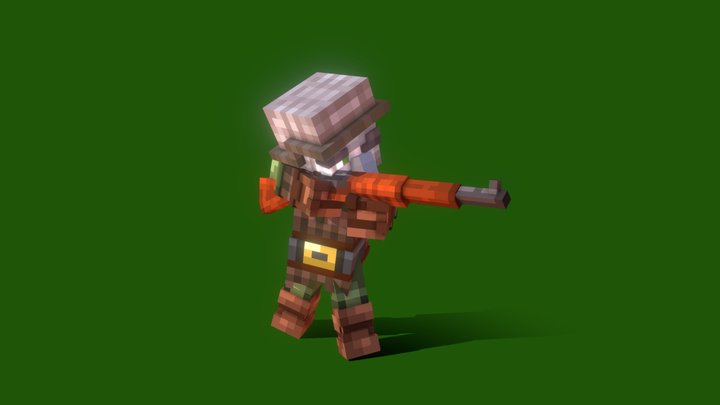 Illager Riflemen [A lil' different.] 3D Model