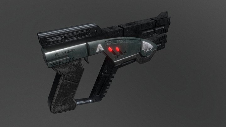 Gun - Predator 3D Model
