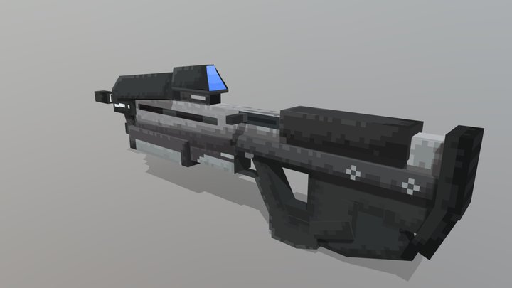 Assault rifle halo 3D Model