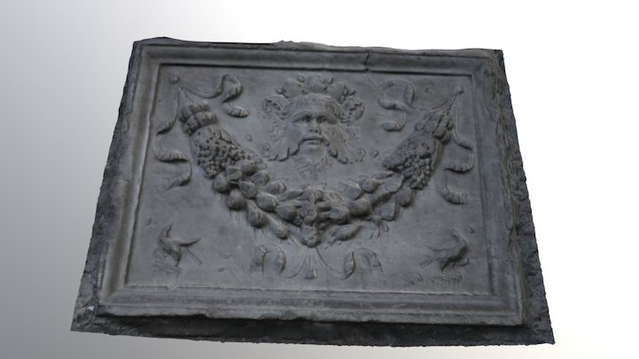 Pantheon Plaque in Rome 3D Model