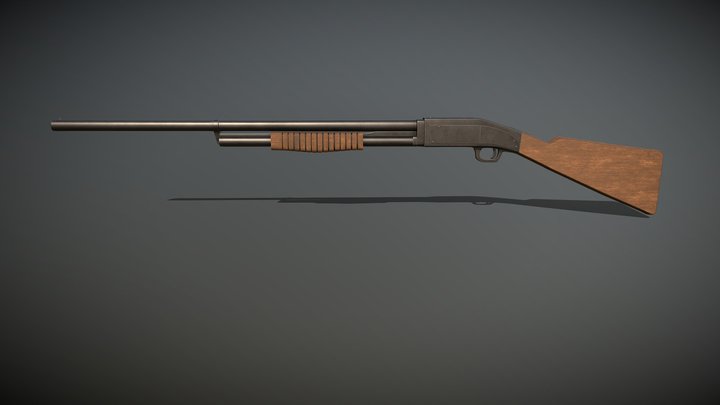 Year 3 - Beta Arcade - Remington Model 10a (2k) 3D Model