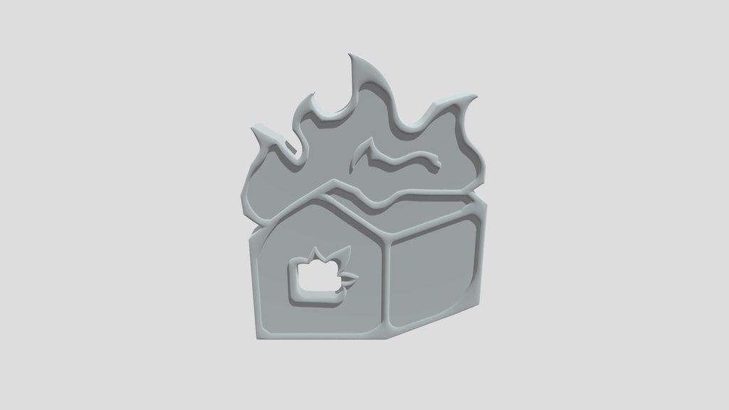 Flaming Cake Box