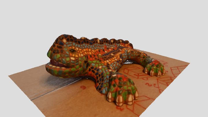 Gaudi Lizard 3D Model