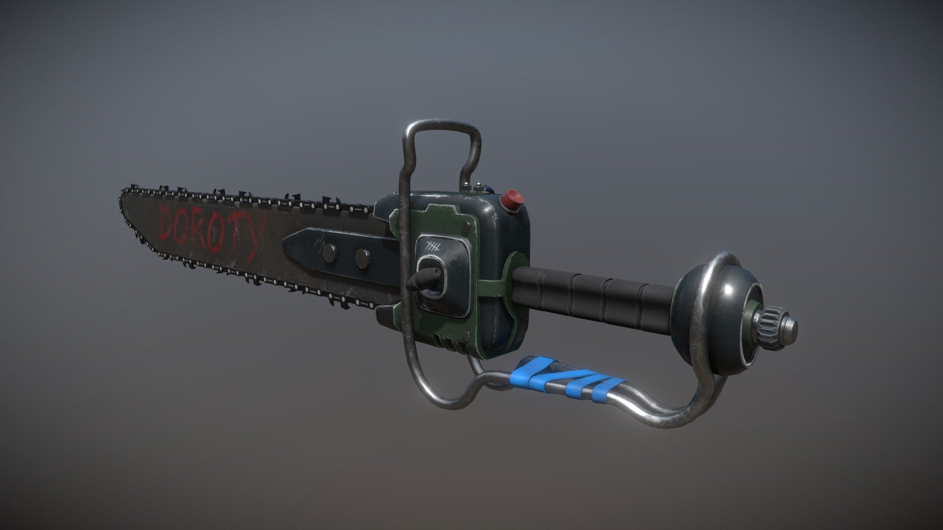 Chainsaw Made by hand Crafted Game Ready. Download Free 3D