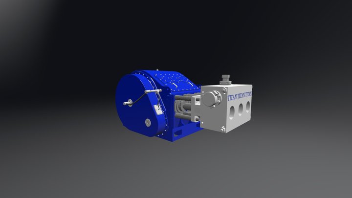 T2600 Well Service Pump 3D Model