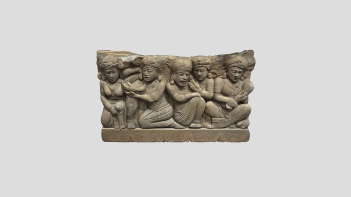 Ancient Stone Relief 3D Model
