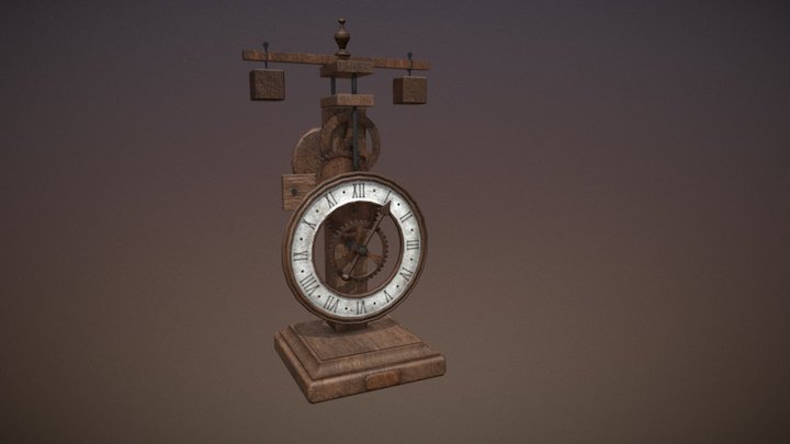 Medieval Clock 3D Model