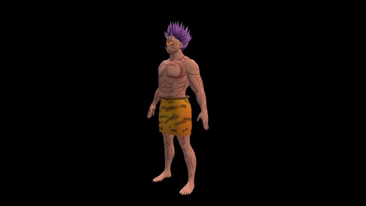 Oni_Less_Skin_painted 3D Model