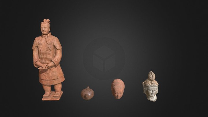 Ancient China - Modular Museum HQ 3D Model