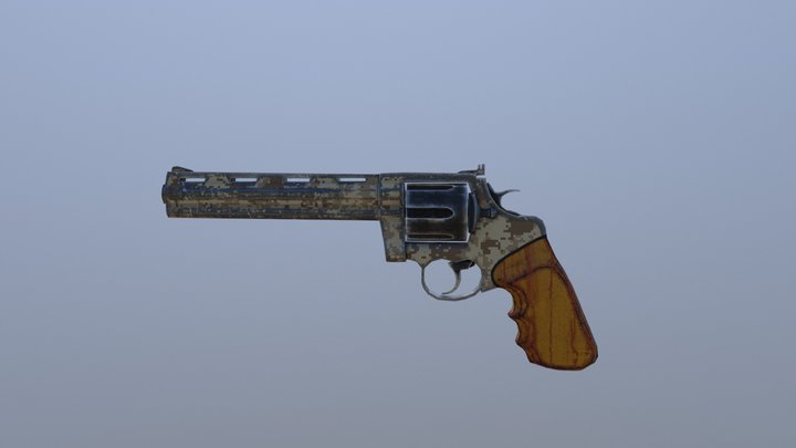 Almost Colt Anaconda 3D Model