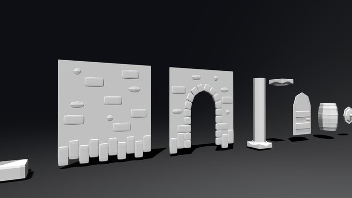 Dungeon Mesh 3D Model