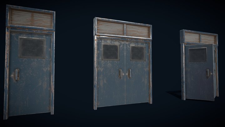 Factory Door_16_MB – Gratis 3D-model STL