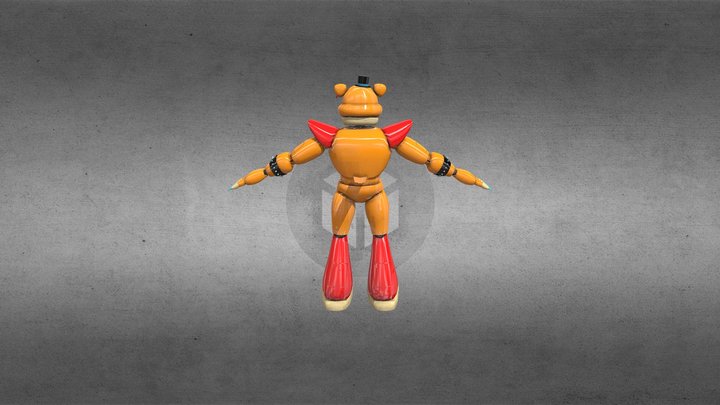 glamrock-freddy-fnaf-security-breach 3D Model