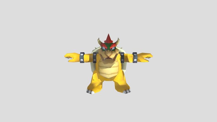 Bowser from SM64DS and NSMB 3D Model