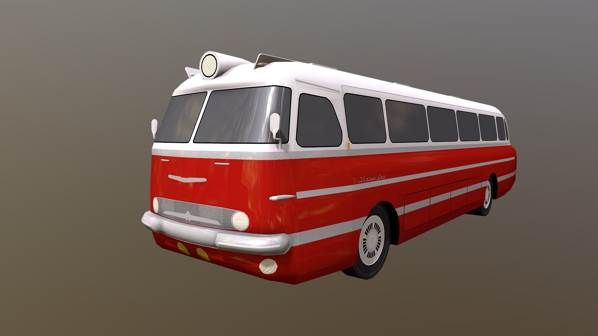 3D model Ikarus bus VR / AR / low-poly