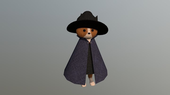 Witch Cat 3D Model