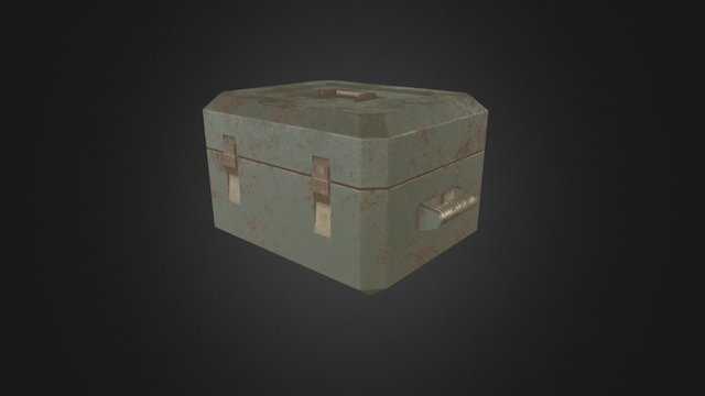 Rusty Crate 3D Model