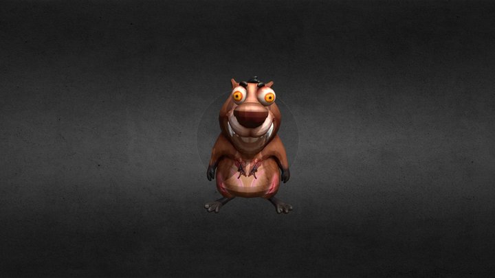 пять ночей с бобро м бобр крува 3D Model
