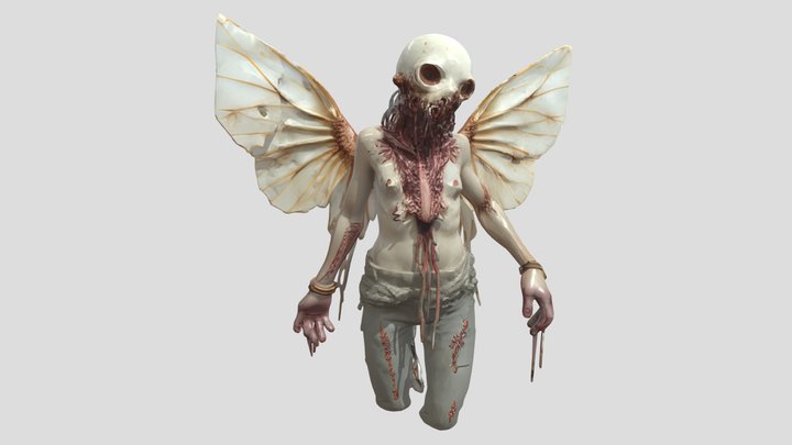 demonic angel – Kostenloses 3D-Modell STL