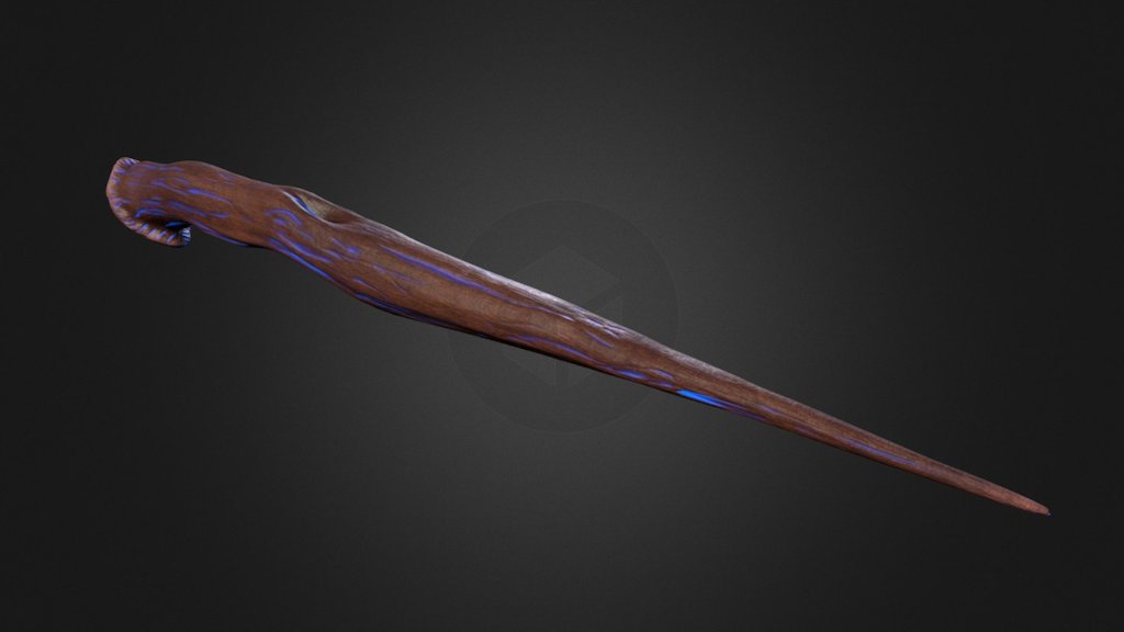 Redwood Wand - 3D model by Jacob (@jspooner2) [dbc0dbe] - Sketchfab