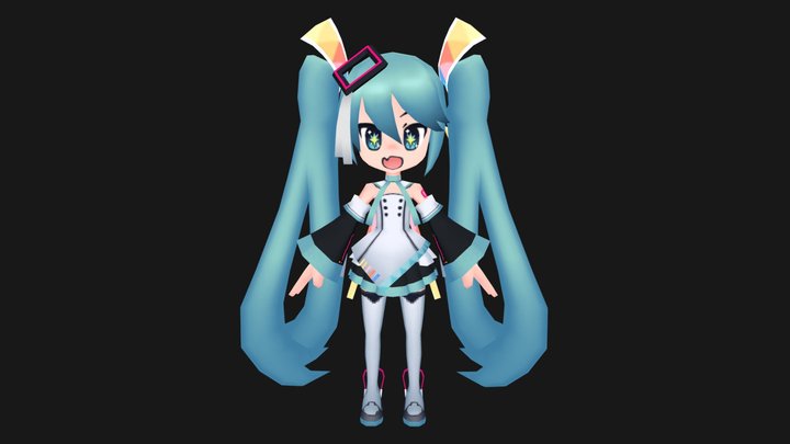 Hatsune Miku - 10th Anniversary Edition 3D Model
